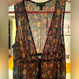 Floral Swim Coverup - 1X